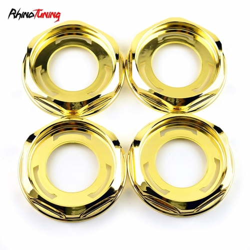 4pcs BBS 102mm 4in Wheel Center Caps #09.24.206 Gold