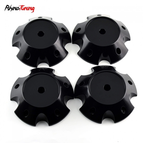 4pcs METAL MUSCLE A.T 150mm 5 15/16in Wheel Center Caps Matte Black