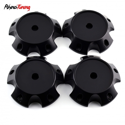 4pcs METAL MUSCLE A.T 127mm 4 31/32in Wheel Center Caps Matte Black