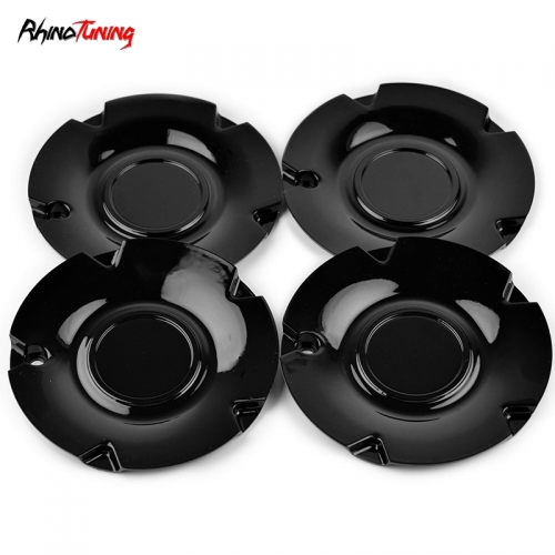 4pcs Venice 167mm 6 5/8in Wheel Center Caps Black