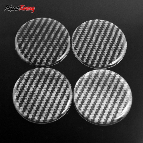 4pcs Black Grey Stripe 50mm 1 31/32in Wheel Center Sticker Clear Resin