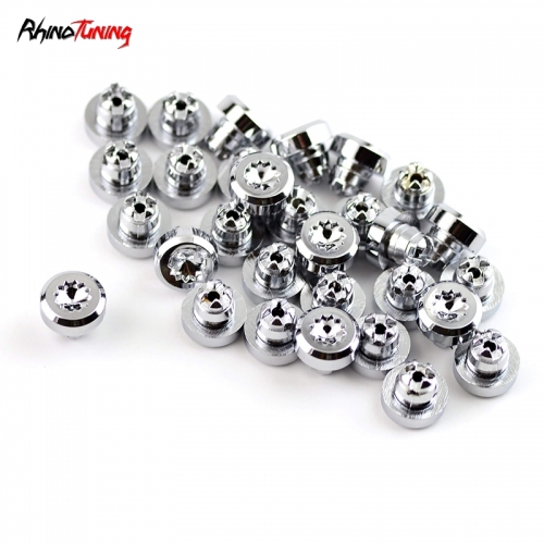 100pcs Wheel Rim Lip Rivets Nuts