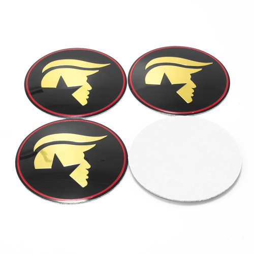 65mm 2.56in Wheel Center Cap Sticker Trump Hubcap Decal