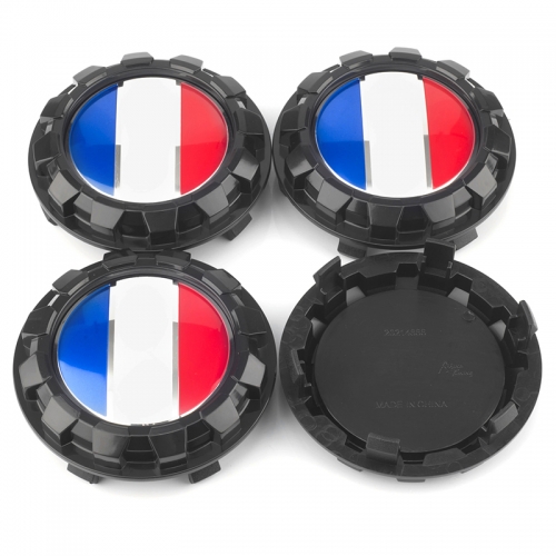 83mm 3.27in Chevrolet Center Caps French flag For Avalanche Silverado GMC Cadillac Escalade