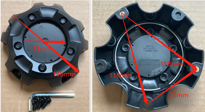 136mm 5 616in Fuel Off-Road Wheels Center Caps