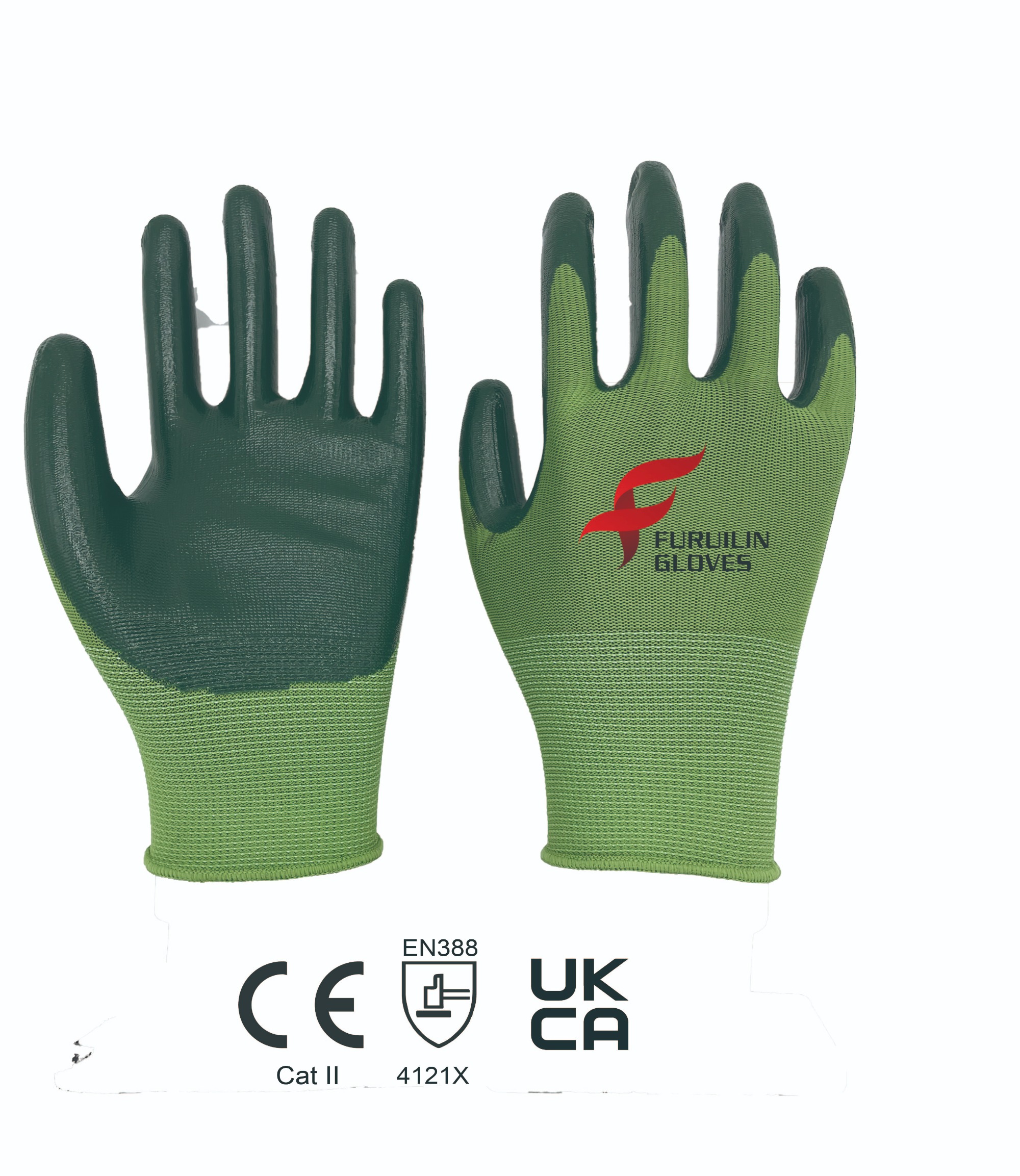 Gauge Polyester With Nitrile Smooth Palm Coating Nitrile Smooth Gloves