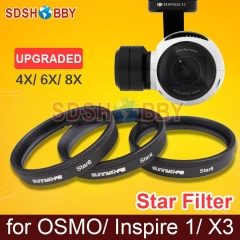 1pc Sunnylife Lens Filter 4X 6X 8X Star Filter Night Filter 4-Point 6-Point 8-Point X3 Filter for DJI OSMO / OSMO+/ Inspire 1