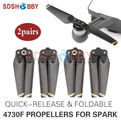 2 Pairs 4730F Propellers Quick-release Foldable Props for DJI SPARK