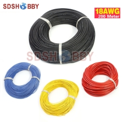 200 Meter 18AWG Silicone Wire/ Silica Gel Wire/ Silicone Cable (150/0.08, OD: 2.3)