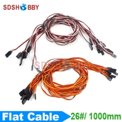 10pcs* 26#/ 26AWG Servo Extension Flat Cable 1000mm