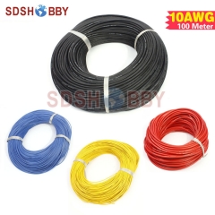 100 Meter 10AWG Silicone Wire/ Silica Gel Wire/ Silicone Cable (1050/0.08, OD: 5.5)