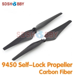1 Pair 9450 Carbon Fiber Propellers Self-lock Self-tighten Propellers with Self-locking Nuts for DJI Phantom 2/3