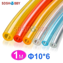 10*6mm 1 Meter Fuel Line/ Fuel Pipe for Gas Engine/ Nitro Engine -Transparent/ Blue/ Yellow Color