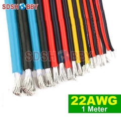 1 Meter 22AWG Silicone Wire/ Silica Gel Wire/ Silicone Cable (60/0.08, OD: 1.6)