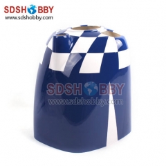 Cowl for Slick 540 30-35cc RC Gasoline Airplane (with winglets) Blue/ White Color (for AG342-B)