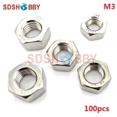 100pcs* M3 Stainless Steel 304 Hexagon Nut/ Screw Cap