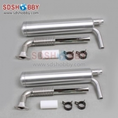 New Special Muffler Canister Set For DLE111, DLE100, DLA112, DA100, EME120 80-120CC Gasoline/Petrol Engines