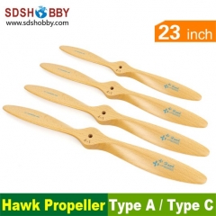2 Blades Hawk Wooden Propeller 23*8 23*10Type A/ Type C For RC Airplane