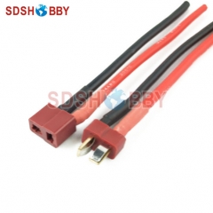 T Plug with14AWG Silicone Cable L100mm
