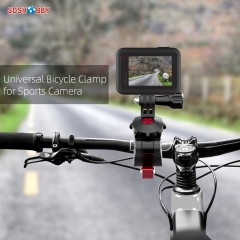 Sunnylife Sports Camera Bicycle Clamp Universal Adjustable Clips for Action 2/ GoPro 10/ Insta360 One RS/Osmo Pocket