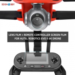 Sunnylife Tempered Glass Film Set Lens Film Remote Controller Screen Film for Autel Robotics EVO II 8K Drone
