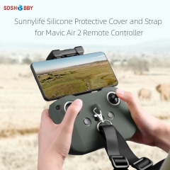 Sunnylife Remote Controller Silicone Protective Cover with Strap Silicone Sleeve Cover for Mavic 3/Mini 2/Mavic Air 2/2S