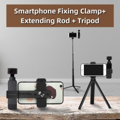 Sunnylife Smartphone Fixing Bracket Fixed Clamp with Extending Rod Tripod for POCKET 2/OSMO POCKET Gimbal Camera