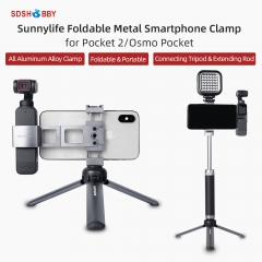 Sunnylife Metal Smartphone Clamp Mount Foldable Holder for POCKET 2/OSMO POCKET