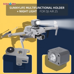 Sunnylife Sports Camera Holder Night Light Bracket Navigation Spot Lamp for Air 2S for Insta360 GO 2/1 Camera Holder