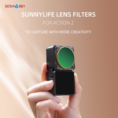 Sunnylife Action Camera Lens Filter Magnetic Adjustable ND8/PL CPL Diving Filters Accessories for ACTION 2