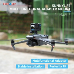 Sunnylife Sports Camera Holder Drone Light Bracket Navigation Lamp for Mavic 3 for OSMO ACTION 3/ ACTION 2/ GoPro 10 Camera