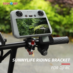 Sunnylife Remote Controller Holder on Bicycle Following Shot Action Camera Bracket Mount for Mini 3 Pro DJI RC