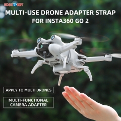 Sunnylife Insta360 GO 2 Strap Drone Holder Adapter Silicone Band Mount for Mini 3 Pro/ Mini 2/ Air 2S/ EVO Nano