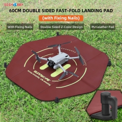 Sunnylife Drone Landing Pad 60cm(23.6in) Fast-Fold Double-Sided Helipad with Fixing Nails for DJI Avata/ Mini 3 Pro/ Air 2S