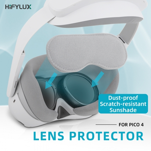 Hifylux Lens Cover Dust-proof VR Lens Protector Anti-Scratch Soft Cotton Pad Accessories for PICO 4 VR Headset Hifylux Lens Cover Dust-proof VR Lens Protector Anti-Scratch Soft Cotton Pad Accessories for PICO 4 VR Headset