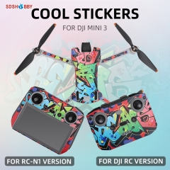 Sunnylife Colored Stickers Protective Film Scratch-proof Decals Skin Accessories for Mini 3