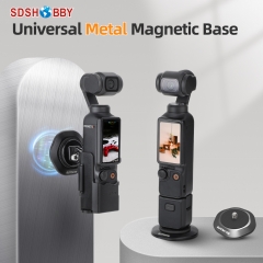 Sunnylife Universal Metal Magnetic Base 1/4in Adapter Aluminium Alloy Pivot Stand Base for Osmo Pocket 3/ Insta360 X3/ GO 3