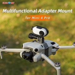Sunnylife Drone Expansion Mount Action Camera Holder Adapter Drone Light for Mini 4 Pro for ACTION 4/ GoPro 12/ Insta360 GO 3