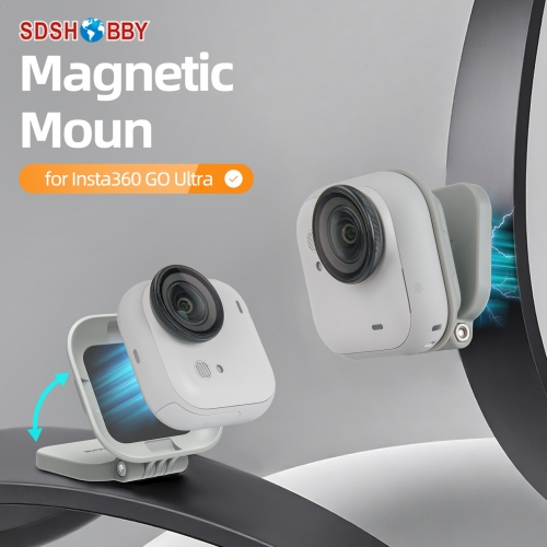Sunnylife Magnetic Mount Tabletop Base Bracket Angles Adjustable 180° Rotation Accessories for Insta360 Go Ultra Sunnylife Magnetic Mount Tabletop Base Bracket Angles Adjustable 180° Rotation Accessories for Insta360 Go Ultra