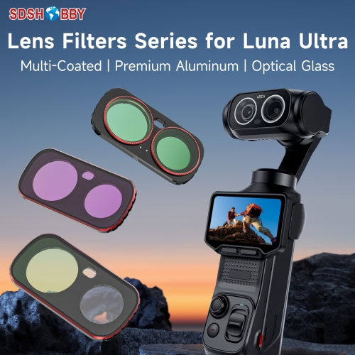 Sunnylife Magnetic Lens Filters Adjustable CPL 1/4 BLACK MIST Filters Metal ND MCUV Accessories for Insa360 Luna Ultra Sunnylife Magnetic Lens Filters Adjustable CPL 1/4 BLACK MIST Filters Metal ND MCUV Accessories for Insa360 Luna Ultra