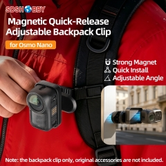 Sunnylife Magnetic Backpack Clip Adjustable Action Camera Clamp Quick-Release Mount Accessories for Osmo Nano
