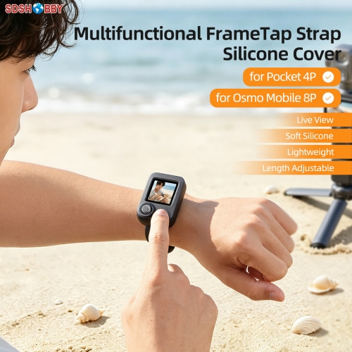 Sunnylife Multifunctional Wristband Silicone Cover Expansion Band Strap for Osmo Pocket 4P/Mobile 8P Sunnylife Multifunctional Wristband Silicone Cover Expansion Band Strap for Osmo Pocket 4P/Mobile 8P