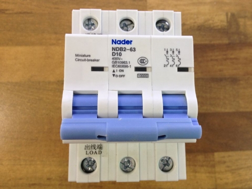 Nader NDB2-63 D10 circuit breaker 3P10A letter to ensure genuine