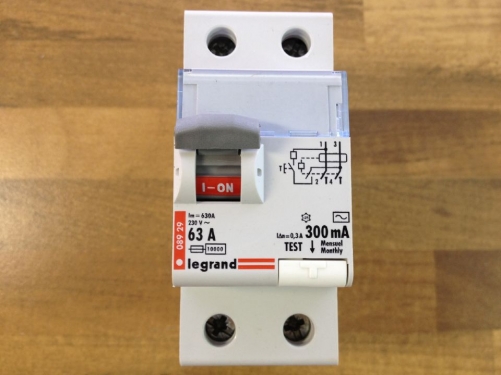 The original Legrand Legrand 08929 circuit breaker 300MA 230V 2P63A