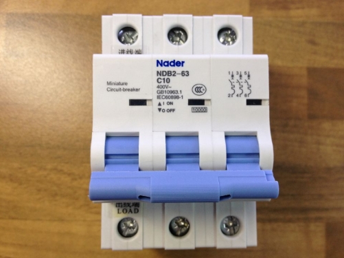 The letter NDB2-63 Nader genuine new C10 mini circuit breaker 3P10A air switch