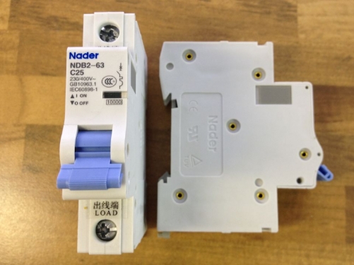 Nader letter NDB2-63 C25 miniature circuit breaker 1P25A unipolar air switch to ensure genuine