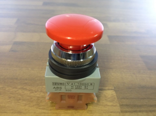 Japan's IDEC Idec and ABS311N-R ABS 22MM Mogu red button genuine original