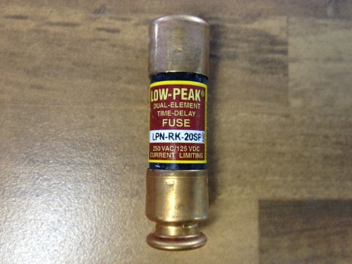 United States LOW-PEAK LPN-RK-20SP Bussmann import insurance tube 20A250V fuse