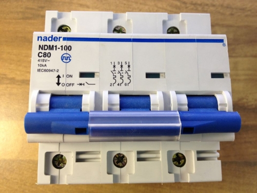 Nader letter NDM1-100 C80 genuine new miniature circuit breaker 3P80A air switch