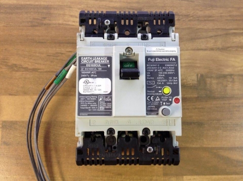 Fe Fuji EG103CUL100 leakage circuit breaker 3P100A 100-230-440V 30MA original authentic